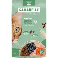 Sanabelle 8kg Sensitive kana & mustikka kissan kuivaruoka