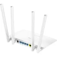 Cudy WR1200, Wi-Fi 5 (802.11ac), Kaksitaajuus (2,4 GHz/5 GHz), Ethernet LAN, Valkoinen, Pöytäreititin