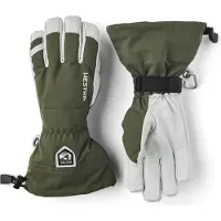 Hestra Army Leather Heli Ski, hiihtohanskat, vihreä