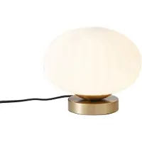 QAZQA Design Table Lamp Brass with Opal Glass - Mochi