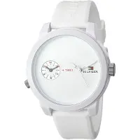 Tommy Hilfiger Miesten kello 1791324 Denim Valkoinen/Muovi Ø44 mm