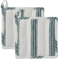 Rosendahl - Garn Patalappu 22x22 cm 2 kpl Tummanvihreä