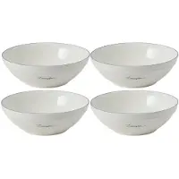 Lexington - Icons Kulho 15,5 cm 4 kpl Valkoinen/Sininen