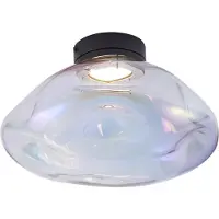 QAZQA Design-kattovalaisin musta sateenkaarilasilla - Gemma