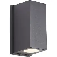 QAZQA Seinävalaisin musta magneettinen sis. LED ladattava - Baleno