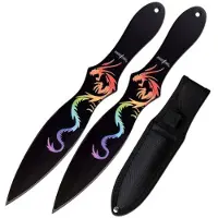 Master cutlery Perfect Point Dragon Throwers 2pcs w/ Sheath 203mm