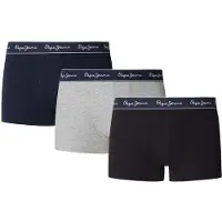 Pepe Jeans Pepe Solid Boxerit 3 Yksiköt
