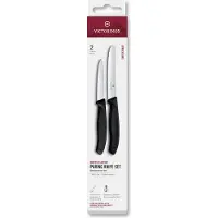 Victorinox Swiss Army 2 osaa musta kuorimaveitsisetti
