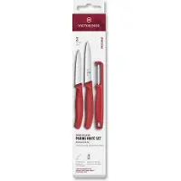 Victorinox Swiss Classic kuorimaveitsisetti ja kuorija, punainen