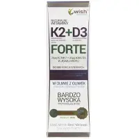 Wish K2-vitamiini MK-7 D3 FORTE tippa - 30 ml