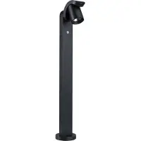 Paulmann LED-pylväsvalaisin Cuff, alumiini, anturi, antrasiitti Cuff, Musta, Alumiini, Moderni