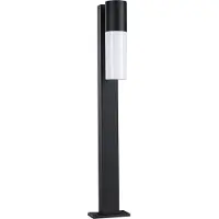 Paulmann Tralia seinävalaisin, antrasiitti Korkeus 65 cm alumiinia IP44 E27, Musta, Alumiini, Moderni