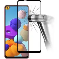 Prio 3D Samsung Galaxy A21s Panssarilasi - 9H - Musta