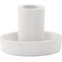 Venture Home Kynttilänjalka, Ceco, ø11 cm, valkoinen
