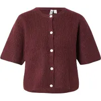 Pieces Pcsilly Ss O-Neck Knit Cardigan Noos Bc - Burgundy - XXL