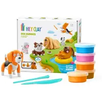 Hey Clay Modeling Dog Gang 15-Pakkaus Ilmakuivaavaa Hey Clay