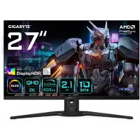 Gigabyte Monitor AORUS FO27Q5P 27" QHD 500Hz OLED KVM G-SYNC FreeSync Premium Pro DisplayHDR True Black 500