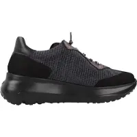 Wonders for woman. A-4001_5640_5792 Ultrafly 01 Black Leather Sneakers (36), Flat, 1 to 3 cm, Laces, Casual