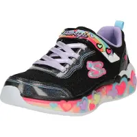 SKECHERS Girls Eternal Heart Lights Ton Of Love - Black - 35