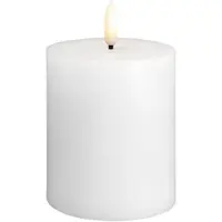 Moods & More - LED Pöytäkynttilä 7,4x10 cm Silk White