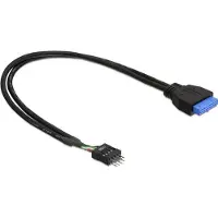 DeLOCK USB-Kaapeli 19 pin USB 3.0 header Naaras 8 pin USB 2.0 header Uros 0.3m