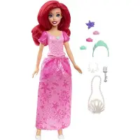Mattel Disney Princess Ariel valmistautuu, Muotinukke, Tyttö, 3 vuotta, Tyttö, 380 mm, 150 g