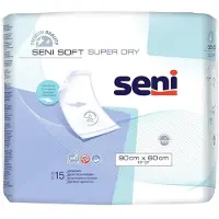 Seni Imukykyiset lakanat Soft Super Dry, 90x60 cm, 15 kpl.