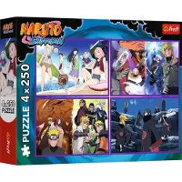 Trefl Naruto Shippuden palapeli 4x250 kpl