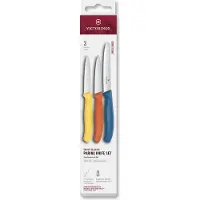 Victorinox Swiss Classic kuorimaveitsisetti 3-pakkaus, keltainen/oranssi/sininen