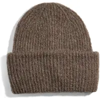 Pieces Pcbera Alpaca Blend Hood Noos Bc - Brown - ONE SIZE