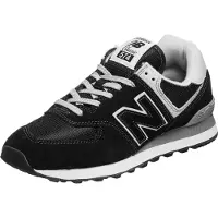 New Balance for man. ML574V3 574v2 Evergreen shoes black (38), Fabric, Flat, Suede, Laces, Casual