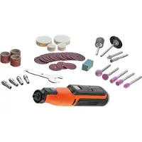 Black & Decker Sähkötyökalu Li-Ion -akulla BCRT8I-XJ; 7,2 V + 36 lisävarustetta