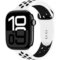 Crong Duo Sport - Strap for Apple Watch 38/40/41/42 mm (white/black)
