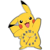 Pokémon Pikachu Muotoiltu Metallinen Seinäkello