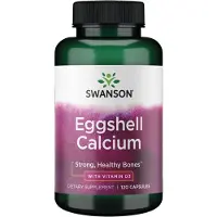 Swanson Health - Munankuorikalsium D3-vitamiinilla, 120 kapselia