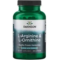 Swanson Health L-Arginiini & L-Ornitiini - 100 kapselia