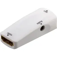 Pro AV Adapter HDMI - D-Sub (VGA) + Jack 3.5mm white (JAB-3383138)