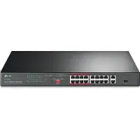 TP-LINK TL-SL1218P, Hallitsematon, Gigabit Ethernet (10/100/1000), Power over Ethernet -tuki, Telineasennus, 1U