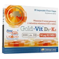 Olimp Gold-Vit D3 2000 IU + K2 50 mcg - 30 kapselia.