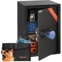 Brihard Business XL Biometric Black Pearl biometrinen kassakaappi