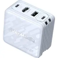 AVerMedia GaN-laturi - - 100W HDMI 4K -ulostulolla GC313 Valkoinen