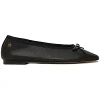 Tommy Hilfiger Soft Leather Ballerina Bow - Black - 40