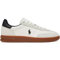 Ralph Lauren Bedford Leather-Suede Sneaker - White - 42