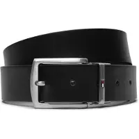 Tommy Hilfiger Vyö 'Flag Rectangular Buckle Reversible' marine
