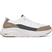 SKECHERS for man. 232619 Slip-ins Contour Foam Cozy Fit Slippers white (44), Fabric, Flat, Laces, Casual