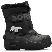 Sorel Kids' Snow Commander Boot Black/Charcoal Talvikengät Black, Charcoal 27