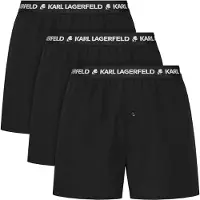 Karl Lagerfeld Bokserishortsit musta / valkoinen