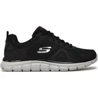 SKECHERS Matalavartiset tennarit 'Track' musta / valkoinen
