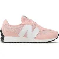 New Balance unisex for kids. GS327V1 Shoes 327 pink (37.5), Flat, Laces, Casual, children's fashion