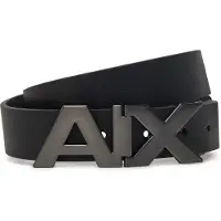 Armani Exchange for man. 951058CC50543120 Leather belt black, navy (34), Casual, Classic